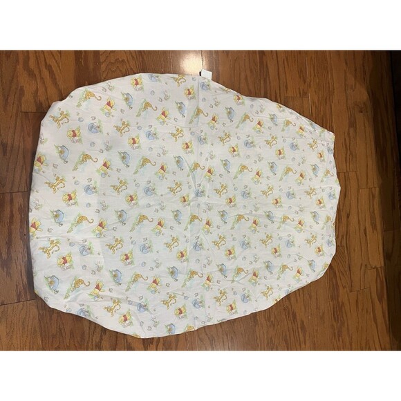 Vintage 90s Disney Winnie the Pooh Fitted Crib Sheet Pooh Honey Tigger - Picture 2 of 5